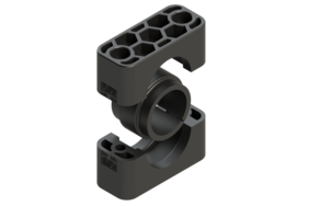 Tube clamp with proven elastomer insert tested and released according to EN 45545